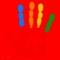 Autism Awareness Painted Hand Puzzle Piece Santa Hat thumb 1