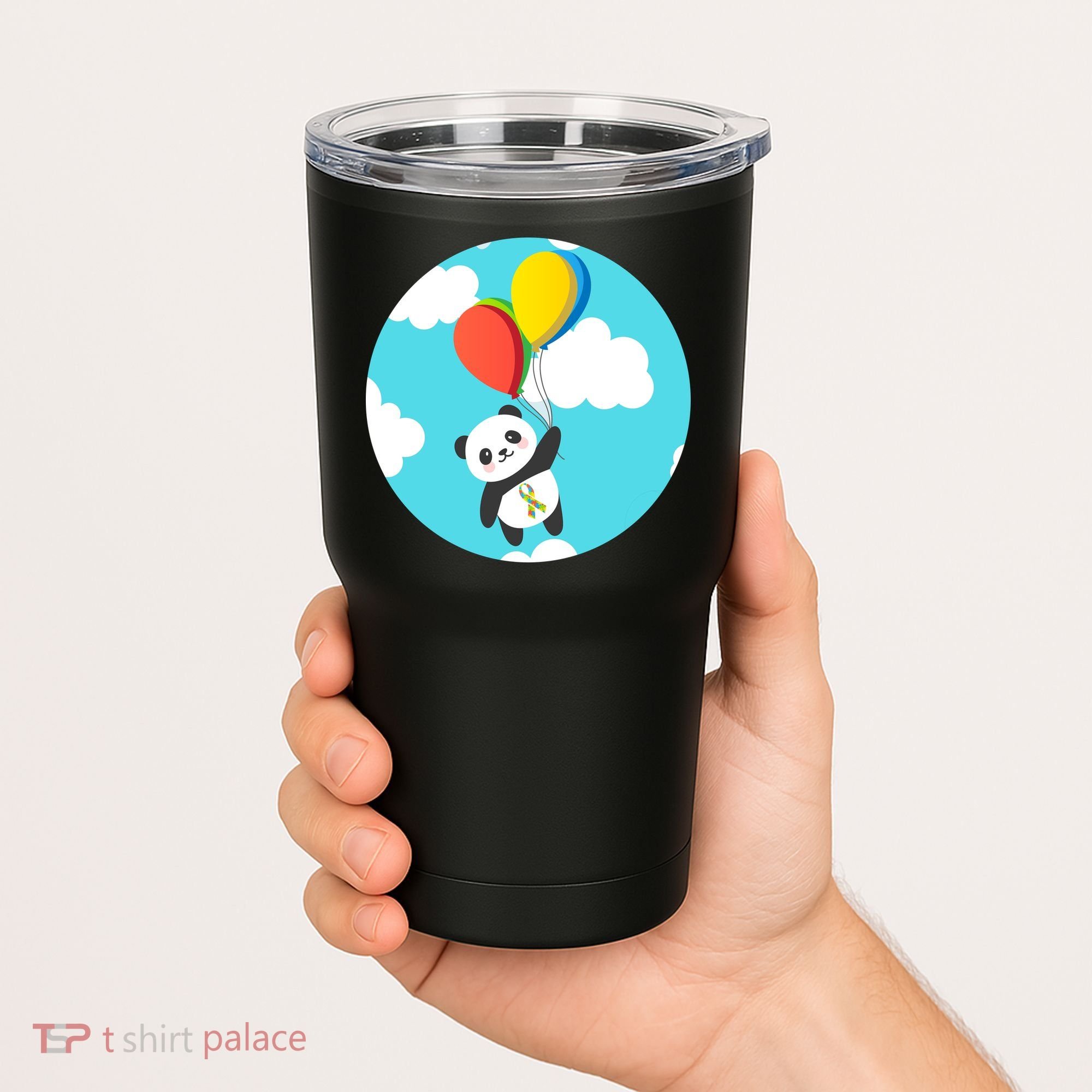 Autism Awareness Panda Bear Tumbler