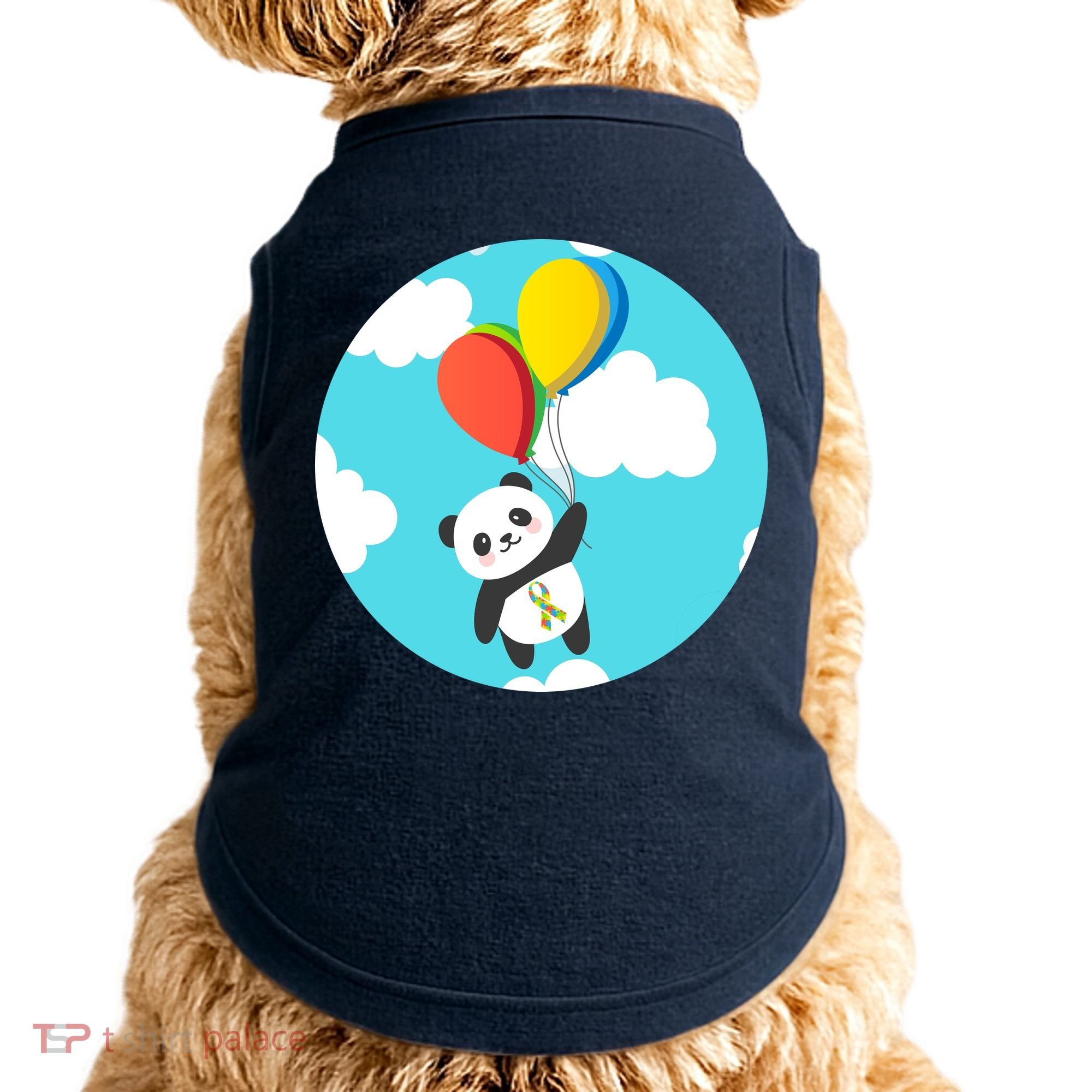 Autism Awareness Panda Bear Doggie Tank