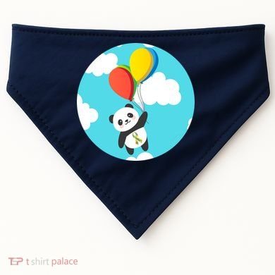 Autism Awareness Panda Bear USA-Made Doggie Bandana