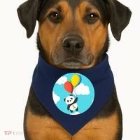 Autism Awareness Panda Bear USA-Made Doggie Bandana thumb 1
