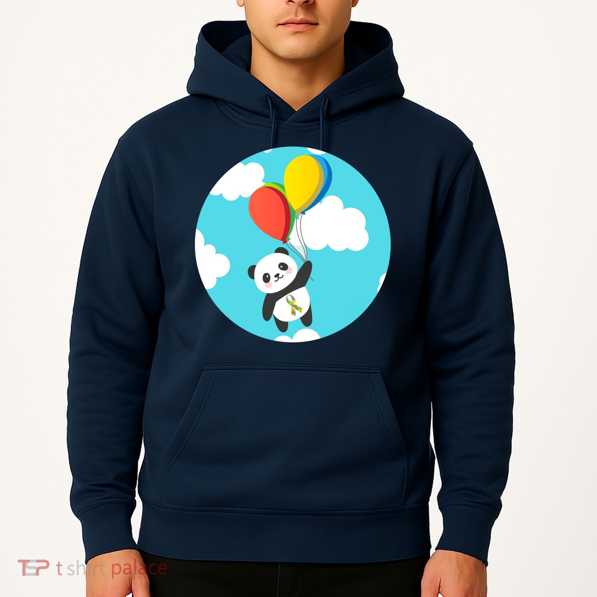 Autism Awareness Panda Bear Hoodie