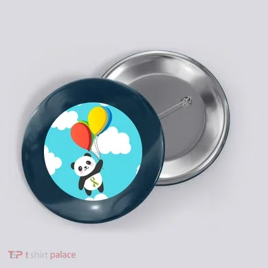 Autism Awareness Panda Bear Button