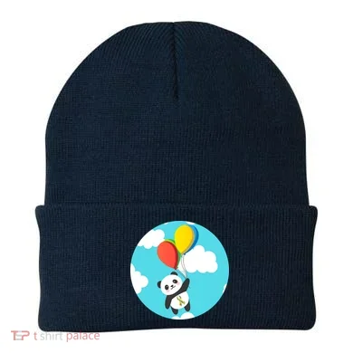 Autism Awareness Panda Bear Beanie