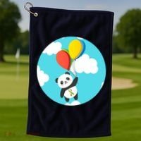 Autism Awareness Panda Bear Golf Towel thumb 1