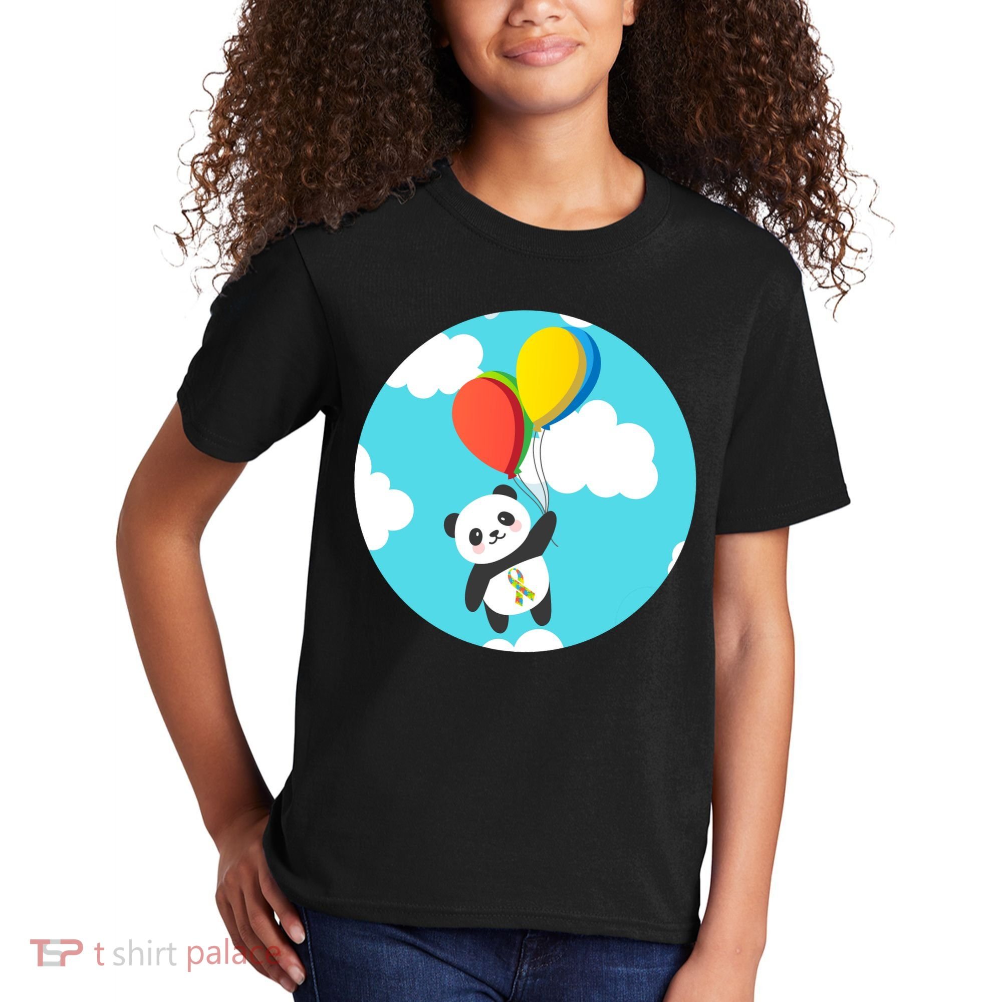 Autism Awareness Panda Bear Kids T-Shirt