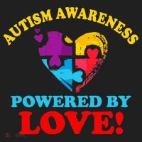 Autism Awareness Powered By Love Puzzle Heart Women's Sweatshirt thumb 2