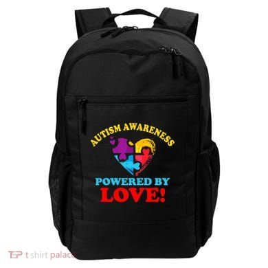 Autism Awareness Powered By Love Puzzle Heart Backpack