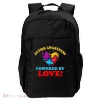 Autism Awareness Powered By Love Puzzle Heart Backpack thumb 0
