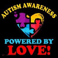 Autism Awareness Powered By Love Puzzle Heart Backpack thumb 2