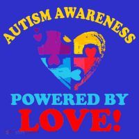 Autism Awareness Powered By Love Puzzle Heart Baby Bodysuit thumb 2