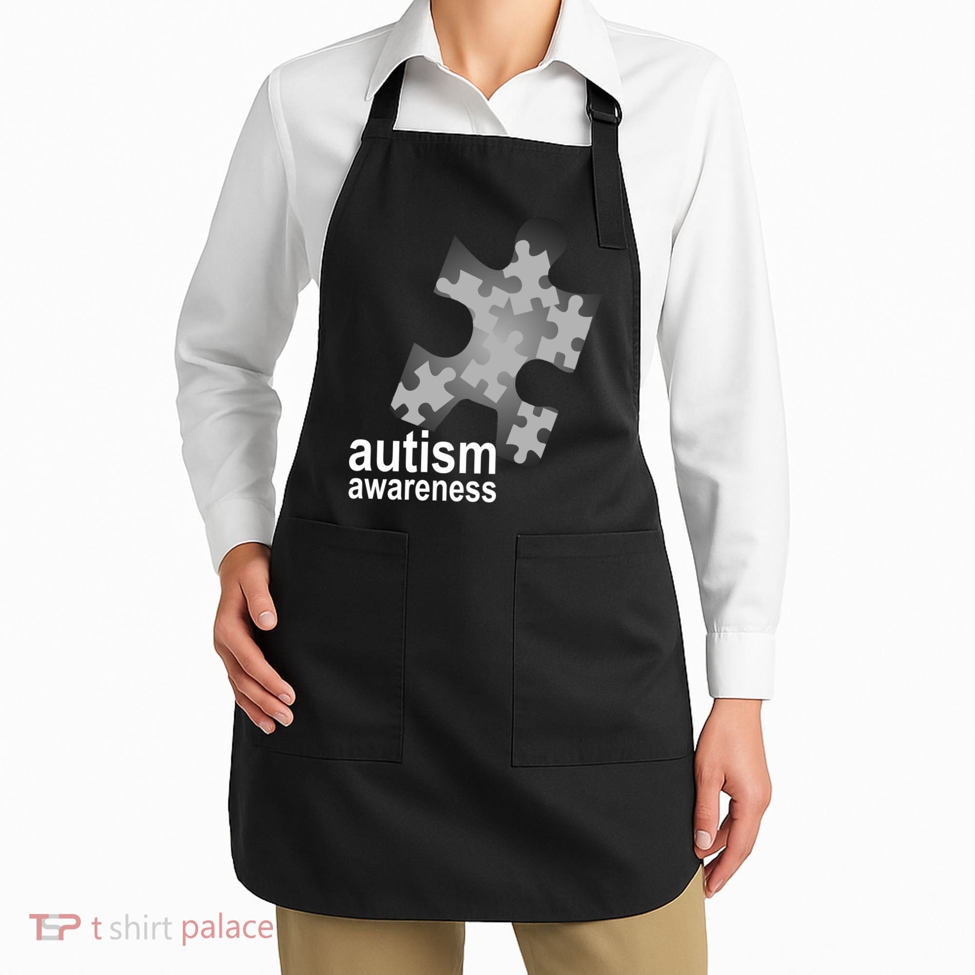 Autism Awareness Puzzle Apron
