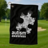Autism Awareness Puzzle Golf Towel thumb 1