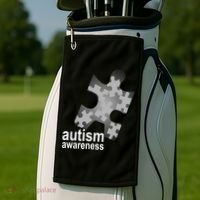 Autism Awareness Puzzle Golf Towel thumb 2