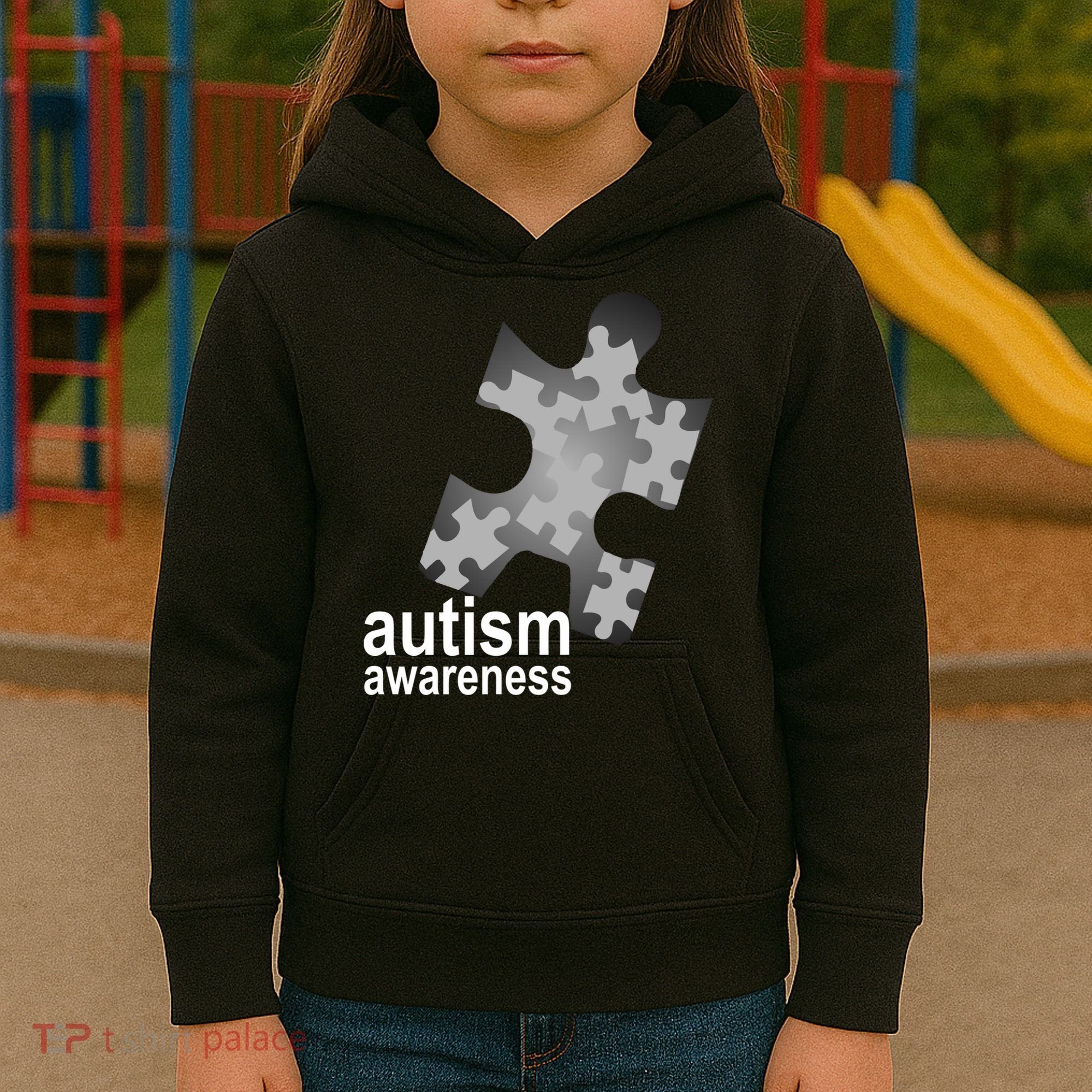 Autism Awareness Puzzle Kids Hoodie