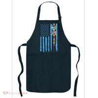 Autism Awareness Puzzle American Flag Apron thumb 0