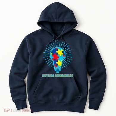 Autism Awareness Puzzle Light Bulb Hoodie