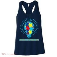 Autism Awareness Puzzle Light Bulb Women's Tank Top thumb 0
