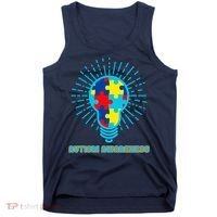 Autism Awareness Puzzle Light Bulb Tank Top thumb 0