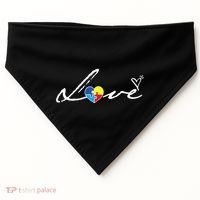 Autism Awareness Puzzle Piece Heart USA-Made Doggie Bandana thumb 0