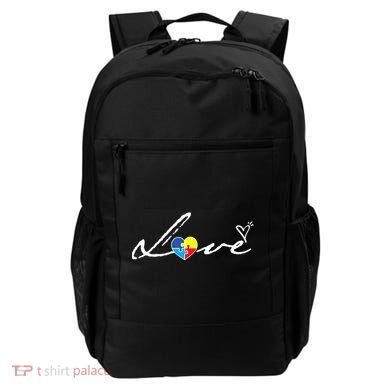 Autism Awareness Puzzle Piece Heart Backpack