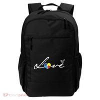 Autism Awareness Puzzle Piece Heart Backpack thumb 0