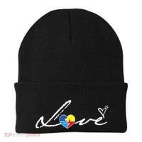 Autism Awareness Puzzle Piece Heart Beanie thumb 0