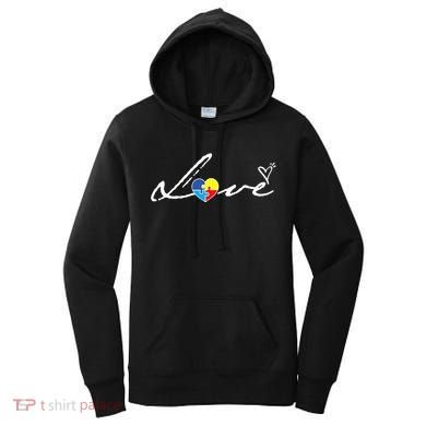 Autism Awareness Puzzle Piece Heart Women's Hoodie