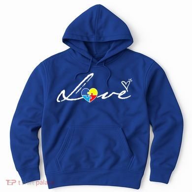 Autism Awareness Puzzle Piece Heart Hoodie