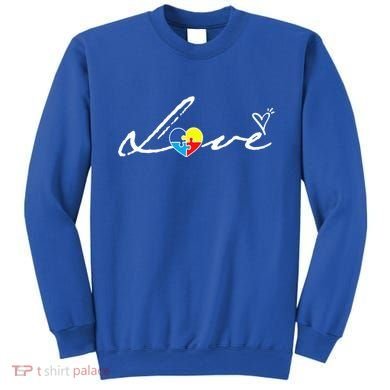 Autism Awareness Puzzle Piece Heart Sweatshirt