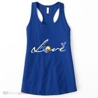 Autism Awareness Puzzle Piece Heart Women's Tank Top thumb 0