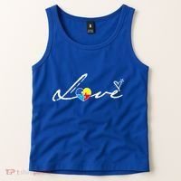 Autism Awareness Puzzle Piece Heart Tank Top thumb 2