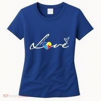 Autism Awareness Puzzle Piece Heart Women's T-Shirt thumb 0