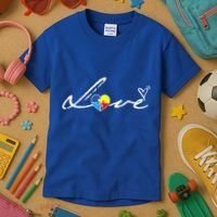Autism Awareness Puzzle Piece Heart Kids T-Shirt thumb 3