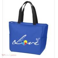 Autism Awareness Puzzle Piece Heart Tote Bag thumb 3