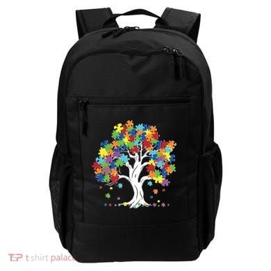 Autism Awareness Puzzle Piece Tree Backpack