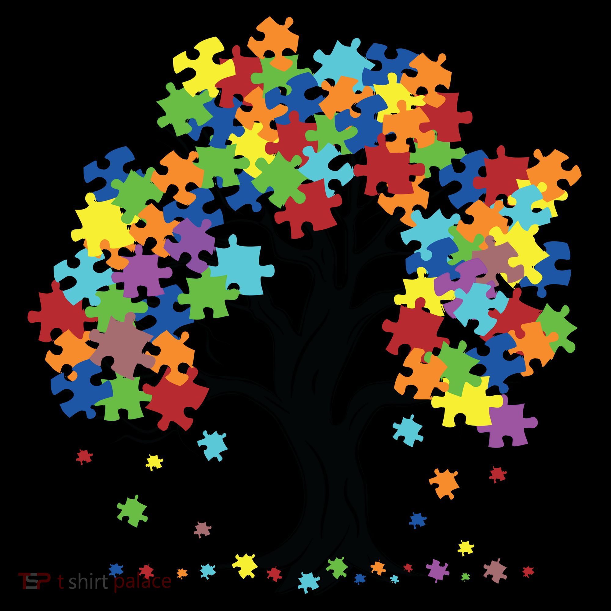 Autism Awareness Puzzle Piece Tree Coffee Mug