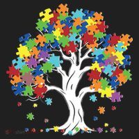 Autism Awareness Puzzle Piece Tree Beanie thumb 2