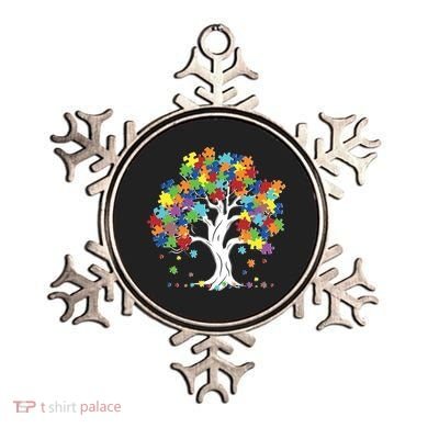 Autism Awareness Puzzle Piece Tree Ornament