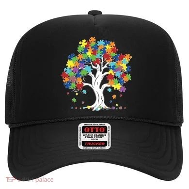 Autism Awareness Puzzle Piece Tree Hat