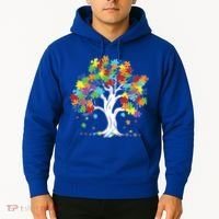 Autism Awareness Puzzle Piece Tree Hoodie thumb 2