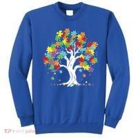 Autism Awareness Puzzle Piece Tree Sweatshirt thumb 0