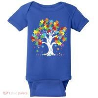 Autism Awareness Puzzle Piece Tree Baby Bodysuit thumb 0