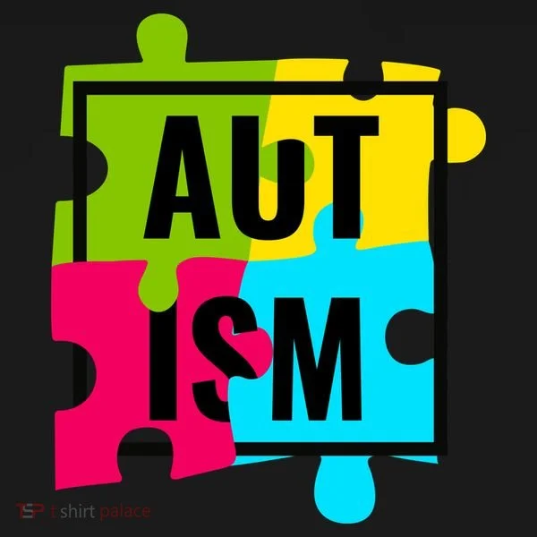Autism Awareness Puzzle Pieces Doggie Tank