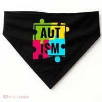 Autism Awareness Puzzle Pieces USA-Made Doggie Bandana thumb 0
