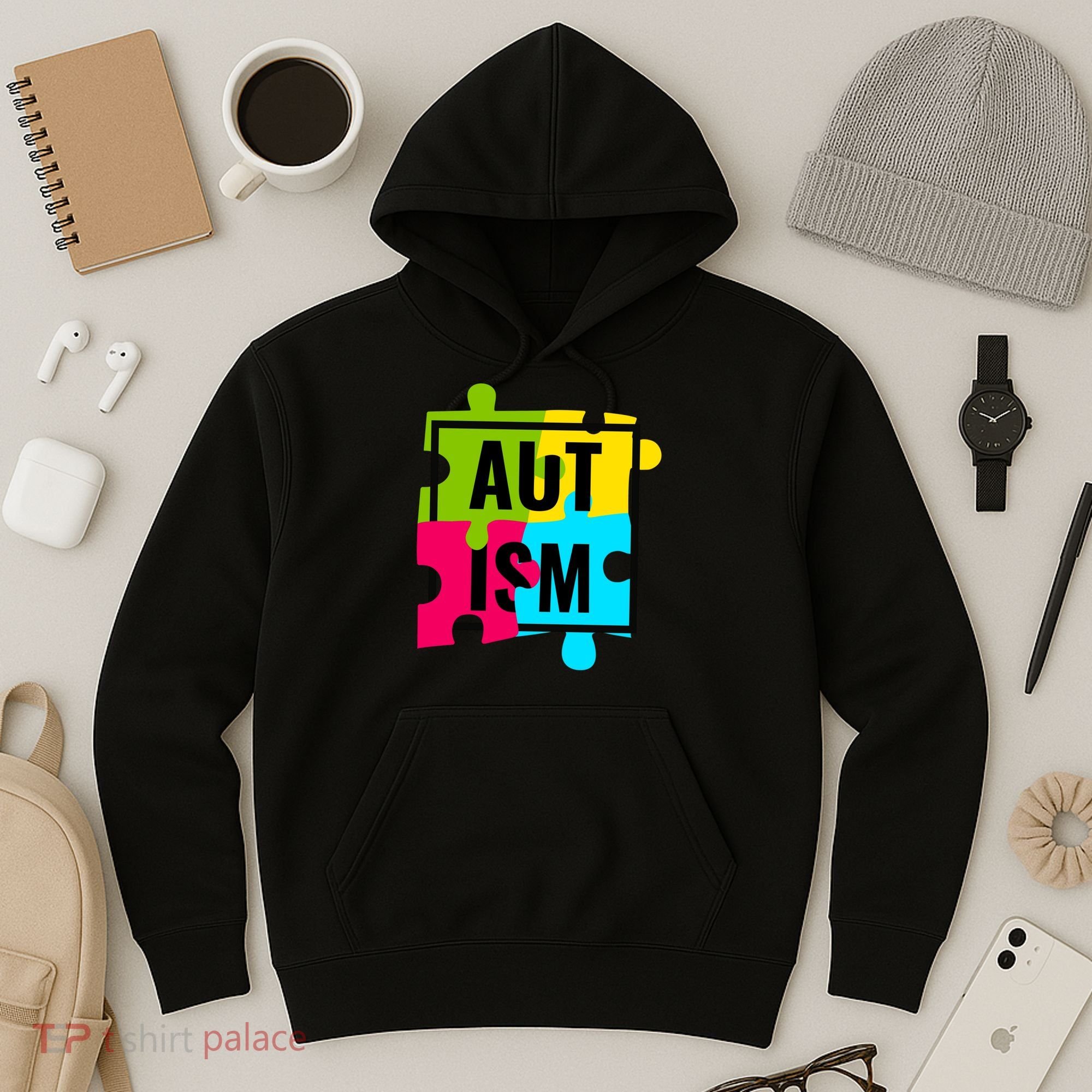 Autism Awareness Puzzle Pieces Hoodie