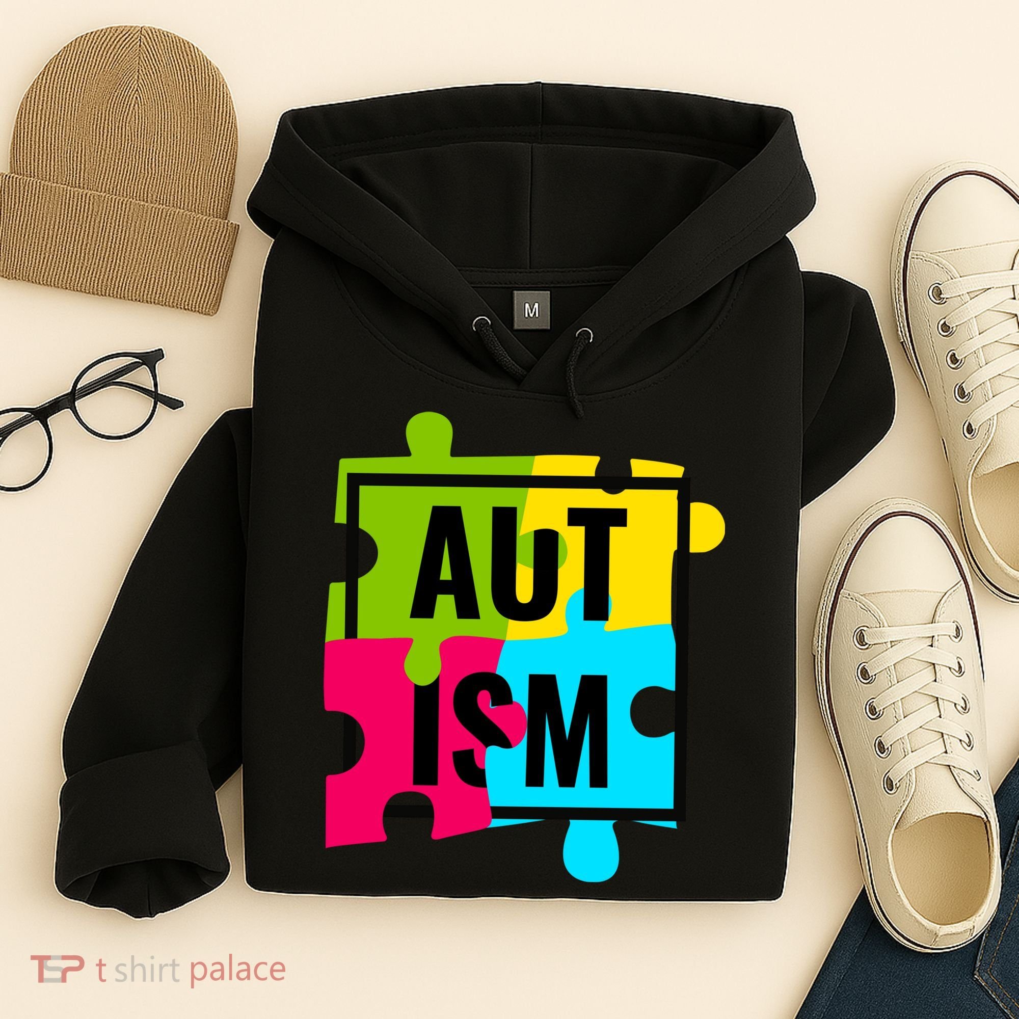 Autism Awareness Puzzle Pieces Hoodie