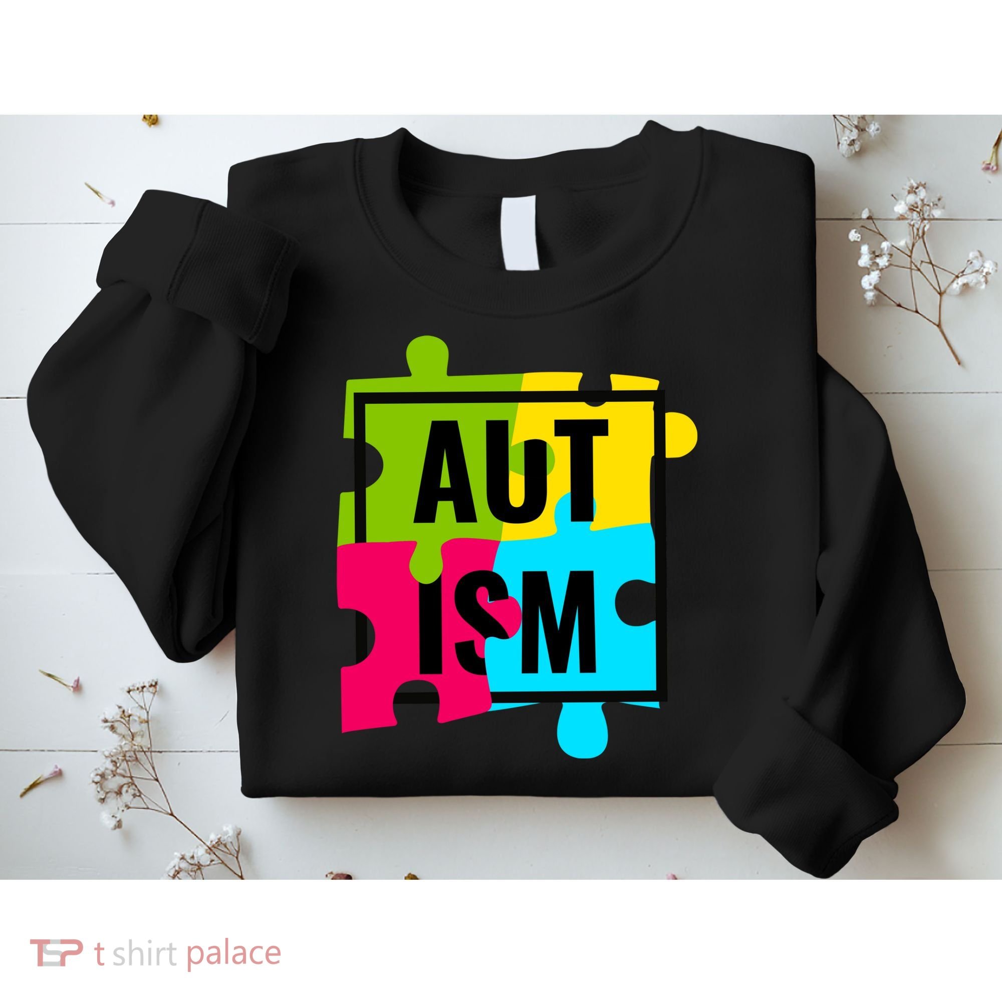 Autism Awareness Puzzle Pieces Sweatshirt