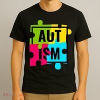 Autism Awareness Puzzle Pieces T-Shirt thumb 3