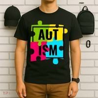Autism Awareness Puzzle Pieces T-Shirt thumb 6